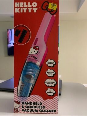 Hello Kitty Pink and Blue Handheld Cordless Vacuum